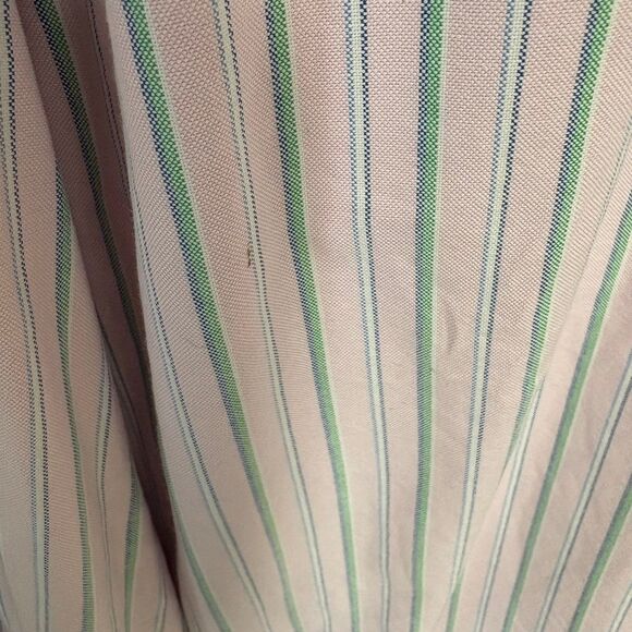 Lauren Ralph Lauren Pink And Green Stripe Button Down Shirt Size 4XLT - Picture 5 of 7